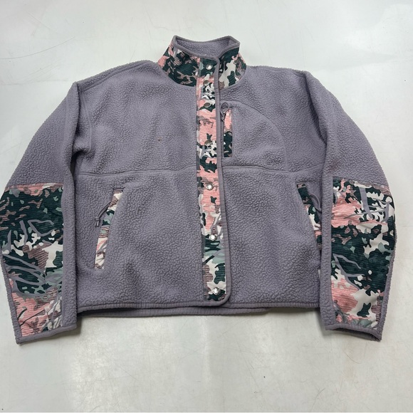 the North Face women’s purple fleece jacket M L130-13 - Picture 2 of 6